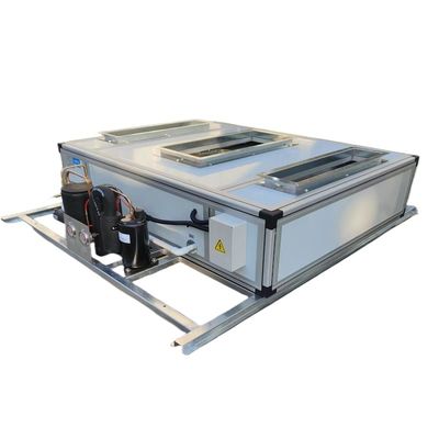 1-5HP Super Slim Ceiling Hanging Water Cooled DX Air Handling Unit การทําความสะอาดอากาศ HVAC สําหรับอุตสาหกรรม