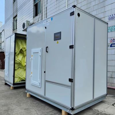 น้ําเย็น AHU โมดูลาร์ 120T สําหรับห้องสะอาดโรงพยาบาลที่มีกรองสูง
