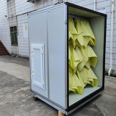 น้ําเย็น AHU โมดูลาร์ 120T สําหรับห้องสะอาดโรงพยาบาลที่มีกรองสูง