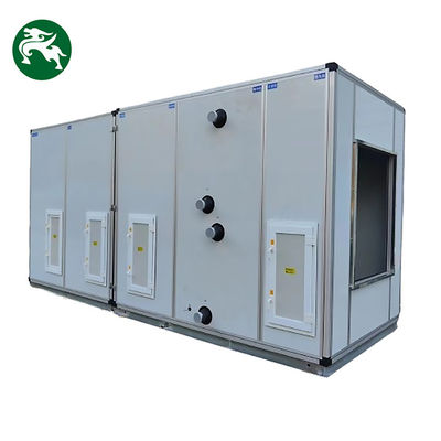 น้ําเย็น OEM ODM อุปกรณ์จัดการอากาศ อุณหภูมิและความชื้นคงที่ AHU สําหรับศูนย์การค้า