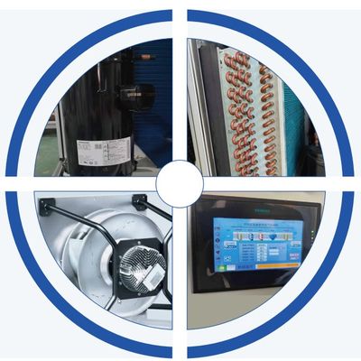 1-5HP Super Slim Ceiling Hanging Water Cooled DX Air Handling Unit การทําความสะอาดอากาศ HVAC สําหรับอุตสาหกรรม