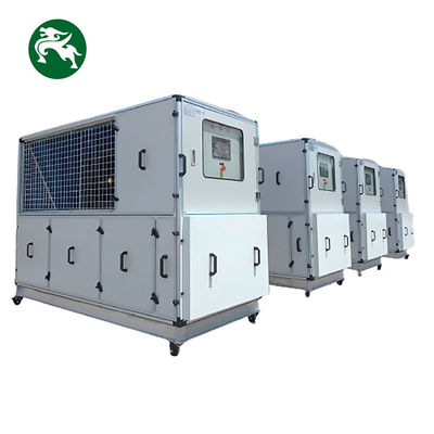 รถไฟใต้ดิน 15HP สะดวก Mobile Air Handling Unit With Wheels เหมาะสม น้ําเย็น HVAC