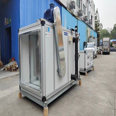 เสียงเสียงต่ํา 1500CMH อุปกรณ์ฟื้นฟูความร้อนจากน้ําบริสุทธิ์ AHU แอร์
