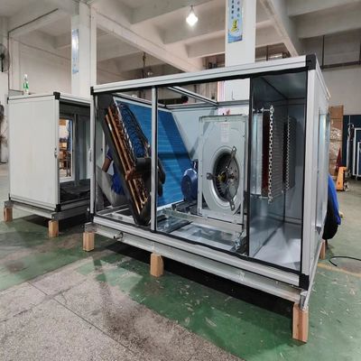 10HP 20HP 30HP AHU ที่เย็นด้วยอากาศ ขยายตัวโดยตรง เครื่องเย็นเดียว สําหรับห้องสะอาดที่ใช้ในอุตสาหกรรมยา