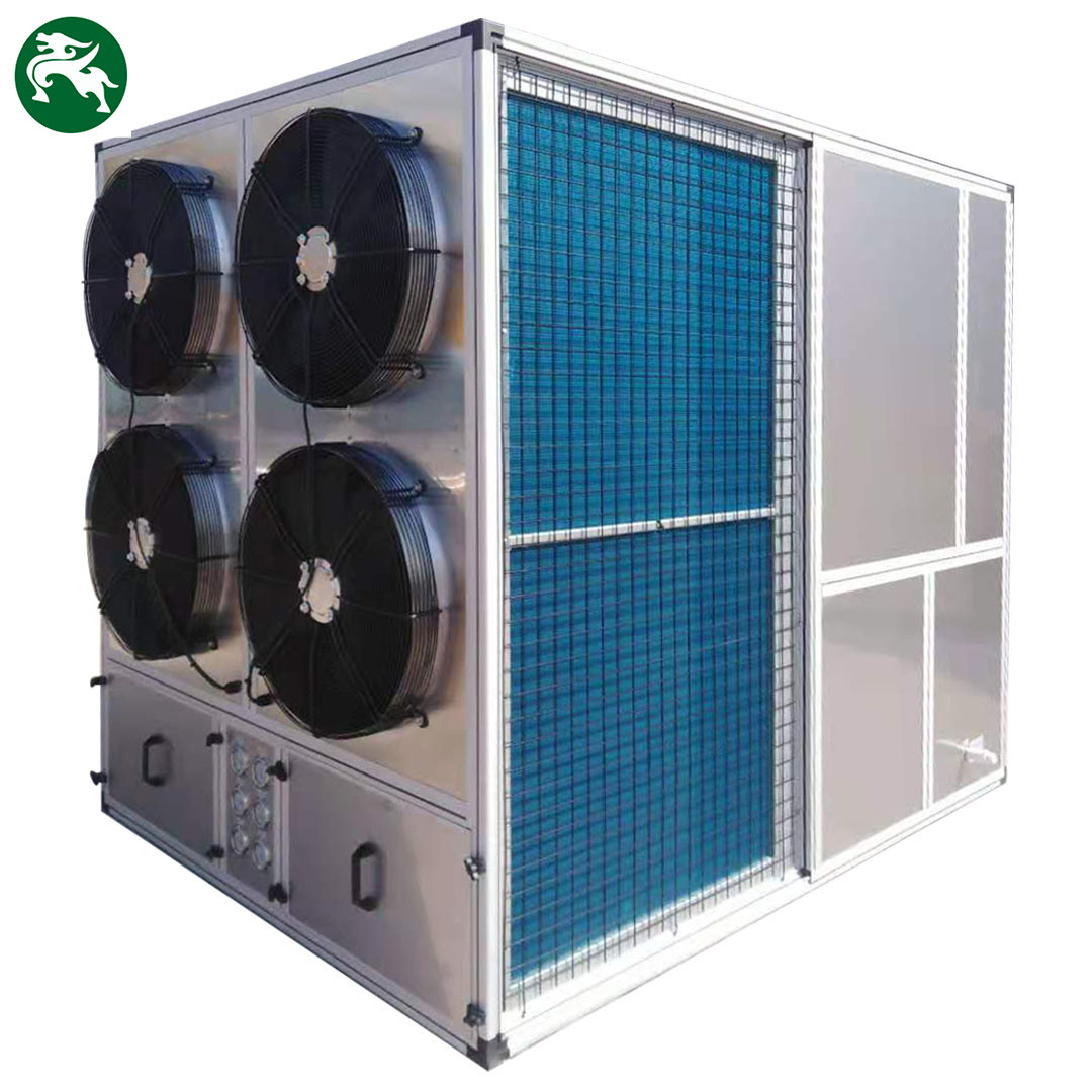 อาคารสํานักงาน Cooling AHU Air Handling Unit With High Efficiency Condensation Coil อุปกรณ์ระบายอากาศที่มีอัตราประสิทธิภาพสูง