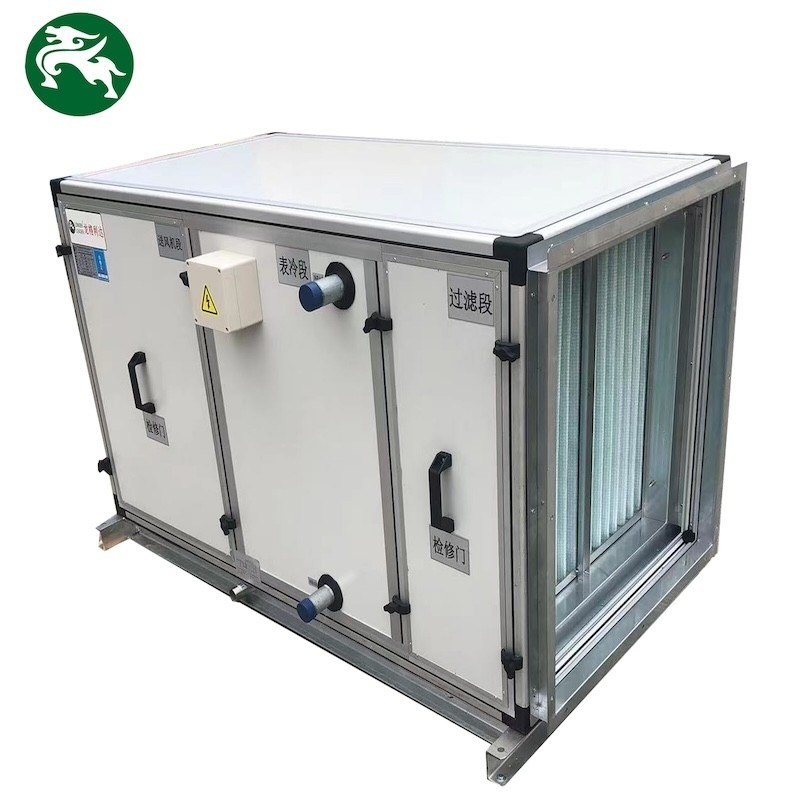 น้ําเย็นอากาศสด AHU 1000-3000CMH หน่วยจัดการอากาศ ออกแบบตามความต้องการ สําหรับโรงแรม