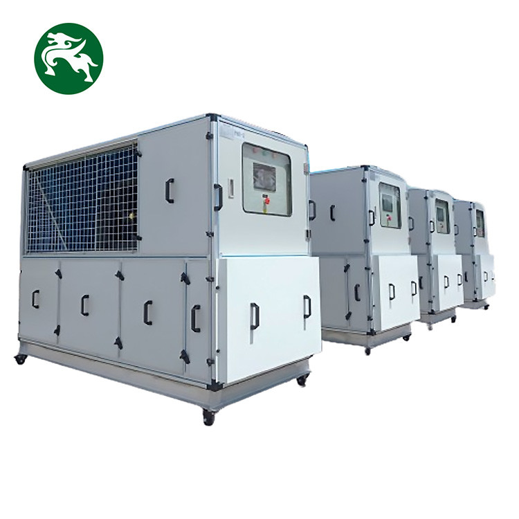 รถไฟใต้ดิน 15HP สะดวก Mobile Air Handling Unit With Wheels เหมาะสม น้ําเย็น HVAC